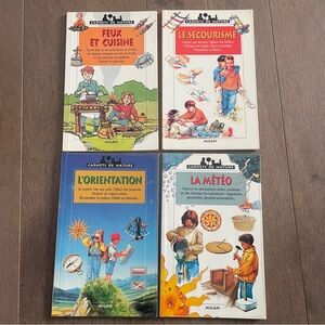 Carnets de Nature Guide Book Set Feux Secourisme Orientation Météo